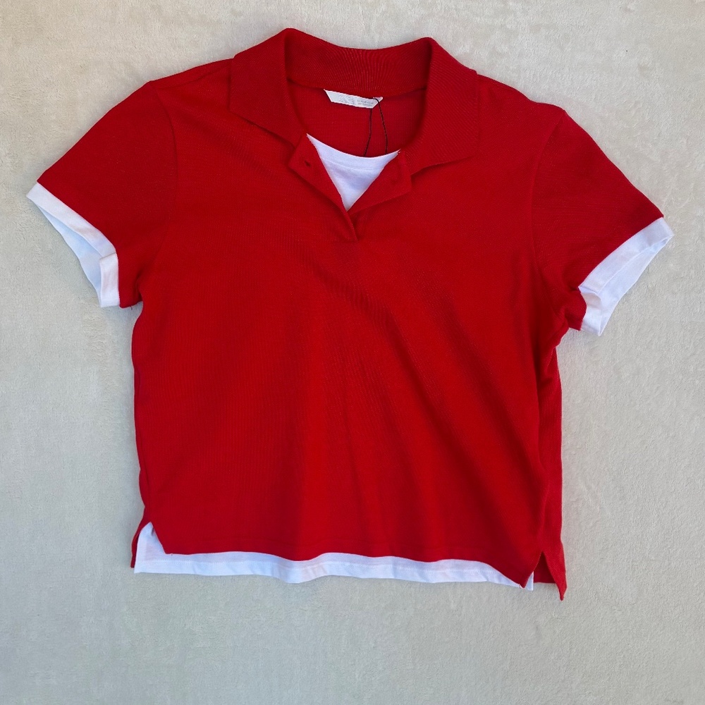 NWT Soft Grunge Streetwear Essentials Zara Top in Red Size Medium